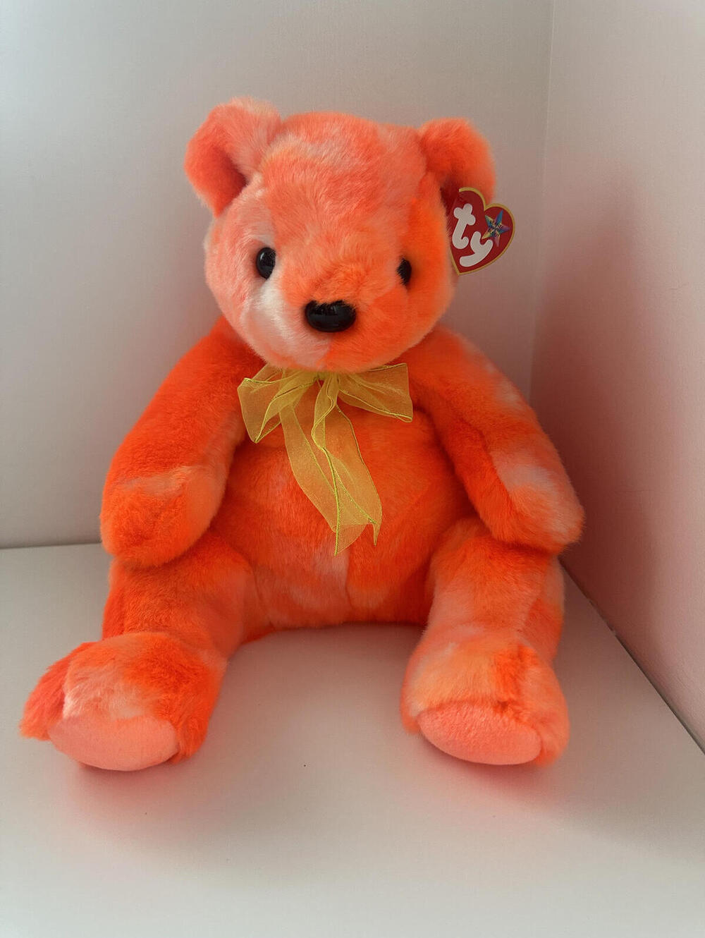 Ty Beanie Buddy “Tangerine” the Orange Teddy Bear ! (13 inch)